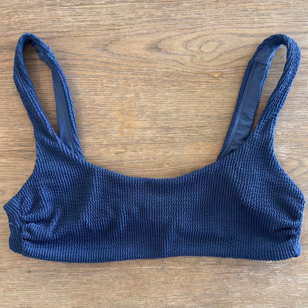Veronica‎ Beard Swim Celeste Bikini Top In Ocean Blue-Size L-NWOT